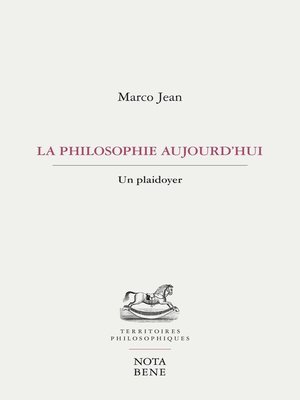 cover image of La philosophie aujourd'hui
